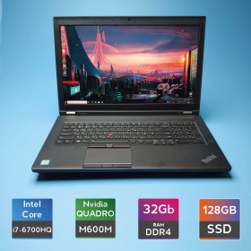 Ноутбук Lenovo ThinkPad P70 Black (i7-6700HQ/RAM 16GB DDR4/SSD M.2 128GB + HDD 1TB) Б/В (5791)