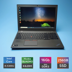 Ноутбук Lenovo ThinkPad W550s Black (i5-5300U/RAM 16GB DDR3/SSD 256GB) Б/В (6533)