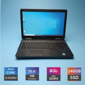 Ноутбук Dell Latitude E5570 (i5-6200U/RAM 8GB DDR4/SSD 240GB) Б/В (6925)