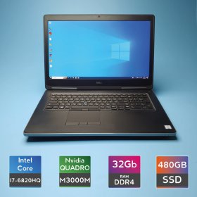 Ноутбук Dell Precision 7710 (i7-6820HQ/RAM 32GB DDR4/SSD 480GB/Quadro M3000M) Б/В (7011(6))
