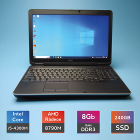 Ноутбук Dell Latitude E6540 (i5-4300M/RAM 8GB DDR3/SSD 240GB/Radeon HD 8790M) Б/В (7157(3)) Ноутбук Dell Latitude E6540 (i5-4300M/RAM 8GB DDR3/SSD 240GB/Radeon HD 8790M) Б/В (7157(3))