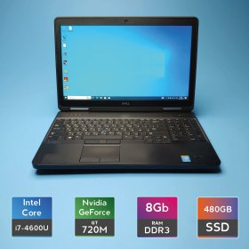 Ноутбук Dell Latitude E5540 (i7-4600U/RAM 8GB DDR3/SSD 480GB/GT 720M) Б/В (6090(26))