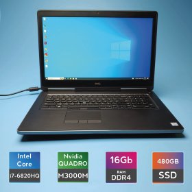 Ноутбук Dell Precision 7710 (i7-6820HQ/RAM 16GB DDR4/SSD 480GB/Quadro M3000M) Б/В (7710(9))