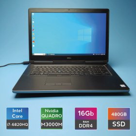 Ноутбук Dell Precision 7710 (i7-6820HQ/RAM 16GB DDR4/SSD 480GB/Quadro M3000M) Б/В (7011(16)) Ноутбук Dell Precision 7710 (i7-6820HQ/RAM 16GB DDR4/SSD 480GB/Quadro M3000M) Б/В (7011(16))