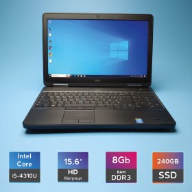 Ноутбук Dell Latitude E5540 (i5-4310U/RAM 8GB DDR3/SSD 240GB) Б/В (6990(25))
