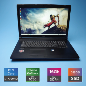 Ноутбук MSI GE72VR 7RF (i7-7700HQ/RAM 16GB DDR4/SSD 512GB/GTX 1050) Б/В (7258) Ноутбук MSI GE72VR 7RF (i7-7700HQ/RAM 16GB DDR4/SSD 512GB/GTX 1050) Б/В (7258)