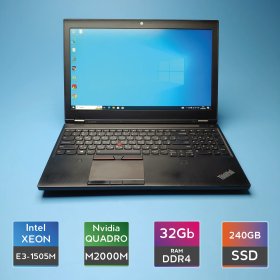 Ноутбук Lenovo ThinkPad P50 (Xeon E3-1505M v5/RAM 32GB DDR4/SSD 240GB/Quadro M2000M) Б/В (7246(2)) Ноутбук Lenovo ThinkPad P50 (Xeon E3-1505M v5/RAM 32GB DDR4/SSD 240GB/Quadro M2000M) Б/В (7246(2))