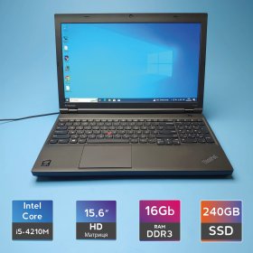 Ноутбук Lenovo ThinkPad T540p (i5-4210M/RAM 16GB DDR3/SSD 240GB) Б/В (7265) Ноутбук Lenovo ThinkPad T540p (i5-4210M/RAM 16GB DDR3/SSD 240GB) Б/В (7265)