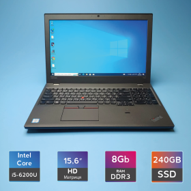 Ноутбук Lenovo ThinkPad T560 (i5-6200U/RAM 8GB DDR3/SSD 240GB) Б/В (7265(1)) Ноутбук Lenovo ThinkPad T560 (i5-6200U/RAM 8GB DDR3/SSD 240GB) Б/В (7265(1))