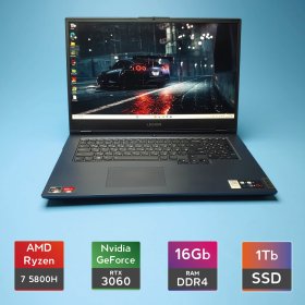 Ноутбук Lenovo Legion 5 17ACH6H (Ryzen 7 5800H/RAM 16GB DDR4/SSD 1TB/RTX 3060) Б/В (7269)