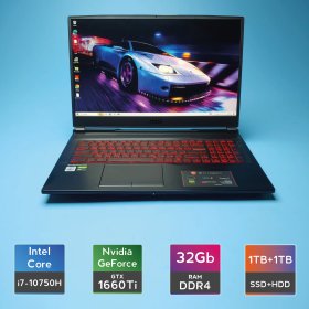 Ноутбук MSI GL75 Leopard 10SDR (i7-10750H/RAM 32GB DDR4/SSD 1TB + HDD 1TB/GTX 1660 Ti) Б/В (7277) Ноутбук MSI GL75 Leopard 10SDR (i7-10750H/RAM 32GB DDR4/SSD 1TB + HDD 1TB/GTX 1660 Ti) Б/В (7277)