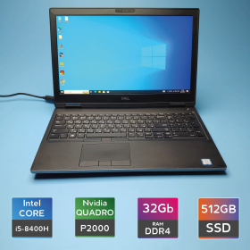 Ноутбук Dell Precision 7530 (i5-8400H/RAM 32GB DDR4/SSD 512GB/Quadro P2000) Б/В (7239(1))