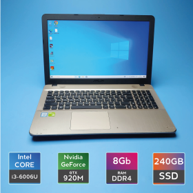 Ноутбук Asus F541UJ (i3-6006U/RAM 8GB DDR4/SSD 240GB/GeForce 920M) Б/В