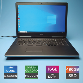 Ноутбук Dell Precision 7710 (i7-6820HQ/RAM 16GB DDR4/SSD 480GB/Quadro M3000M) Б/В (7011(21)) Ноутбук Dell Precision 7710 (i7-6820HQ/RAM 16GB DDR4/SSD 480GB/Quadro M3000M) Б/В (7011(21))