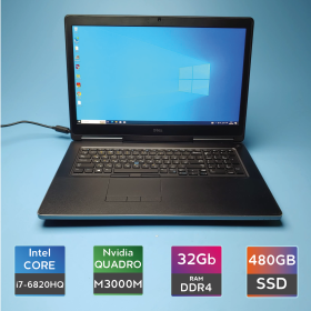 Ноутбук Dell Precision 7710 (i7-6820HQ/RAM 32GB DDR4/SSD 480GB/Quadro M3000M) Б/В (7011(5)) Ноутбук Dell Precision 7710 (i7-6820HQ/RAM 32GB DDR4/SSD 480GB/Quadro M3000M) Б/В (7011(5))
