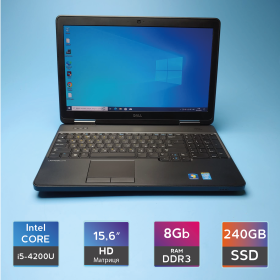 Ноутбук Dell Latitude E5540 (i5-4200U/RAM 8GB DDR3/SSD 240GB) Б/В (6990) Ноутбук Dell Latitude E5540 (i5-4200U/RAM 8GB DDR3/SSD 240GB) Б/В (6990)
