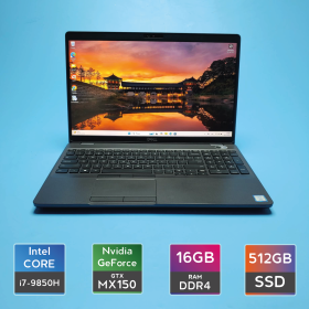 Ноутбук Dell Latitude 5501 (i7-9850H/RAM 16GB DDR4/SSD 512GB/GeForce MX150) Б/В (7468) Ноутбук Dell Latitude 5501 (i7-9850H/RAM 16GB DDR4/SSD 512GB/GeForce MX150) Б/В (7468)