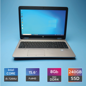 Ноутбук HP ProBook 650 G3 Gray (i5-7200U/RAM 8GB DDR4/SSD 240GB) Б/В (7294) Ноутбук HP ProBook 650 G3 Gray (i5-7200U/RAM 8GB DDR4/SSD 240GB) Б/В (7294)