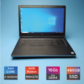 Ноутбук Dell Precision 7710 (i7-6920HQ/RAM 16GB DDR4/SSD 480GB/Radeon R9 M375X) Б/В (5575) Ноутбук Dell Precision 7710 (i7-6920HQ/RAM 16GB DDR4/SSD 480GB/Radeon R9 M375X) Б/В (5575)