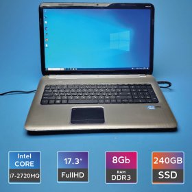 Ноутбук HP Pavilion dv7t-6100 (i7-2720QM/RAM 8GB DDR3/SSD 240GB) Б/В (4902)