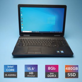 Ноутбук Dell Latitude E5540 (i5-4200U/RAM 8GB DDR3/SSD 480GB) Б/В (6990(4))