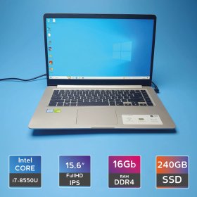 Ноутбук Asus VivoBook S510U (i7-8550U/RAM 16GB DDR4/SSD 240GB/MX150) Б/В (5885) Ноутбук Asus VivoBook S510U (i7-8550U/RAM 16GB DDR4/SSD 240GB/MX150) Б/В (5885)