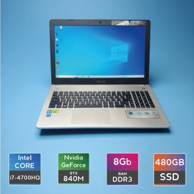 Ноутбук Asus N56JN (i7-4700HQ/RAM 16GB DDR3/SSD 480GB/GeForce 840M) Б/В (7364) Ноутбук Asus N56JN (i7-4700HQ/RAM 16GB DDR3/SSD 480GB/GeForce 840M) Б/В (7364)