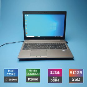Ноутбук HP ZBook 15 G5 (i7-8850H/RAM 32GB DDR4/SSD 512GB/Quadro P2000) Б/В (7368)