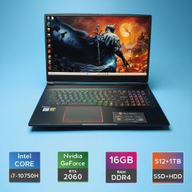 Ноутбук MSI GE75 Raider 10SE (i7-10750H/RAM 16GB DDR4/SSD 512GB + HDD 1TB/RTX 2060) Б/В (7385) Ноутбук MSI GE75 Raider 10SE (i7-10750H/RAM 16GB DDR4/SSD 512GB + HDD 1TB/RTX 2060) Б/В (7385)